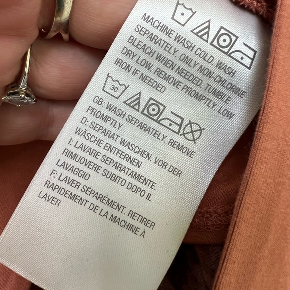 LOGO by Lori Goldstein Terracotta and Violet Layered Blouse - Picture 5 of 10